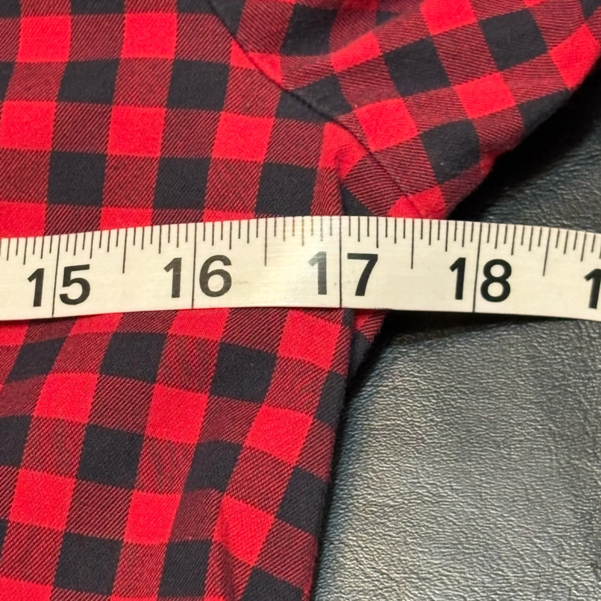 Brooks Brothers Red and Black Checkered Button Down Shirt size 2 - Image 11