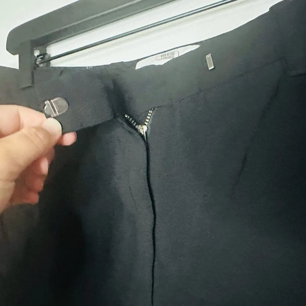 3.1 PHILLIP LIM Women's Black Trouser Style Crepe Pleated Pants Size 6 - Image 6