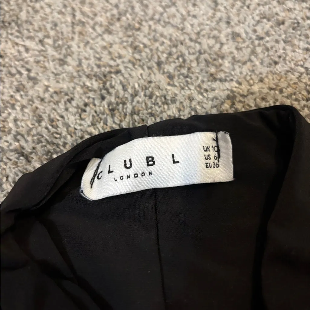Club L London Midi Dress Black Size 6 - Image 2