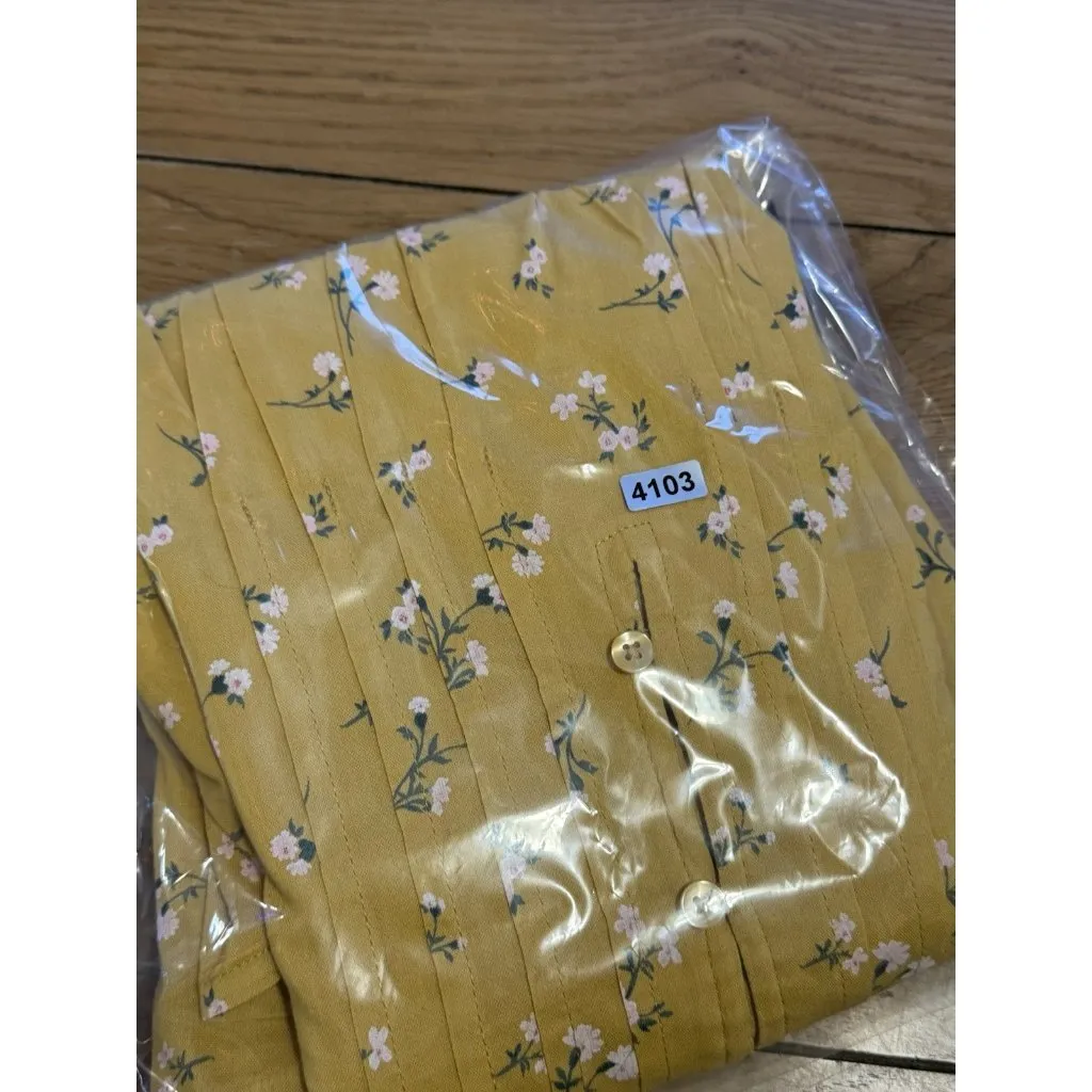 Ana A New Approach Women Blouse Long Sleeve Sz XL Gold Floral Kimono Sleeve NWT‎ - Image 14