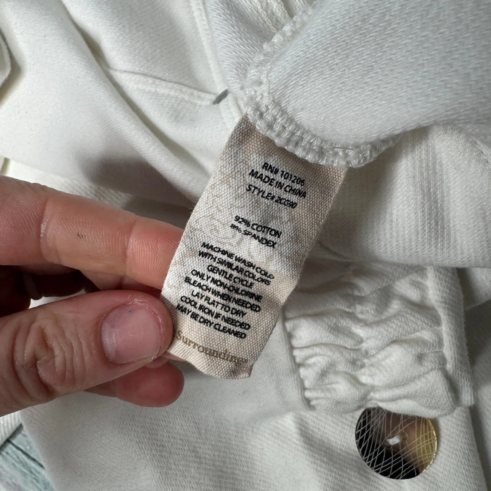 Soft Surroundings Women’s Small White Pull-On Pants - Image 3