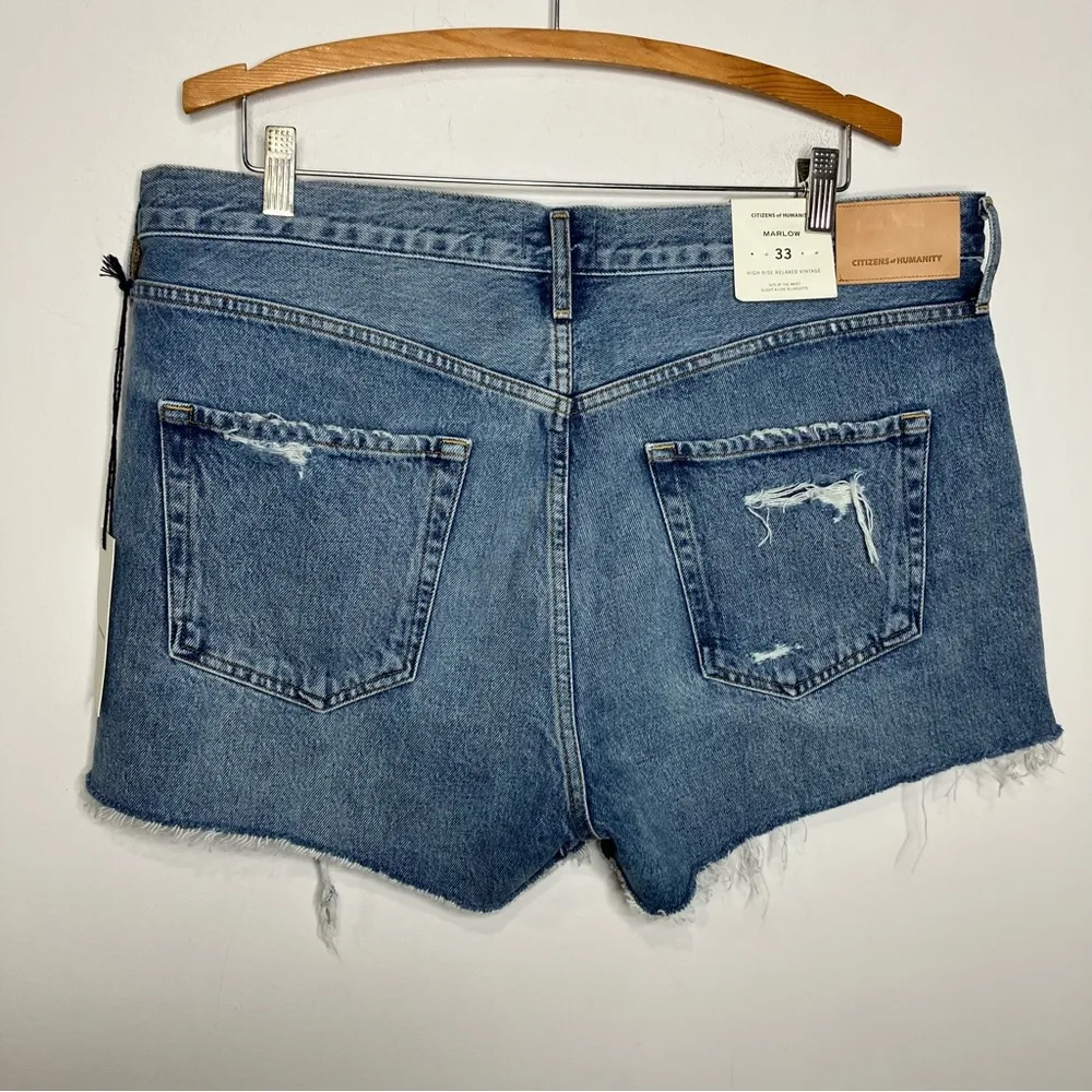 Citizens of Humanity Marlow high rise relaxed vintage denim shorts women size 33 - Image 8