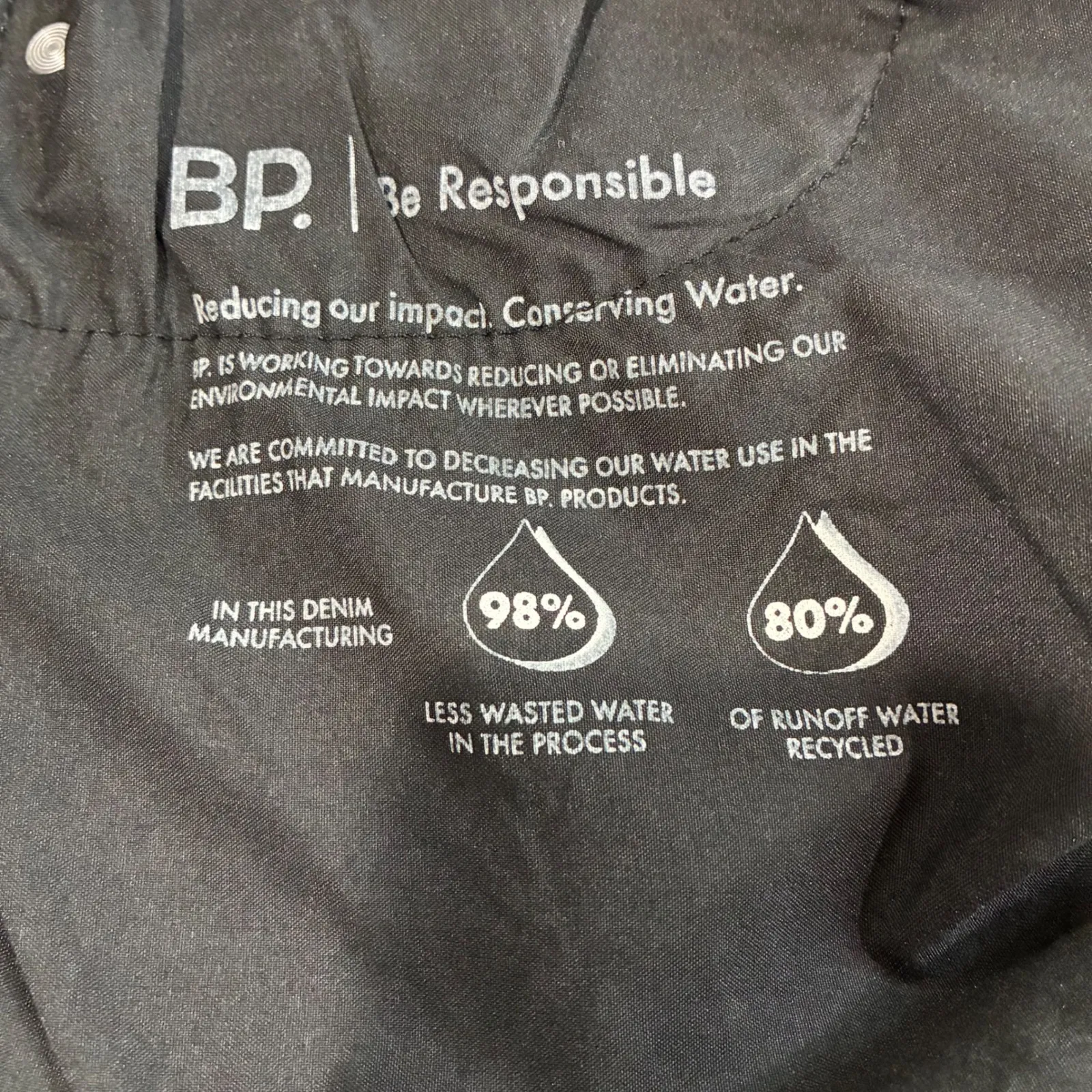 BP. Black Denim Bermuda Shorts Size 30 High Rise Raw Hem New‎ with Tags Casual - Image 4