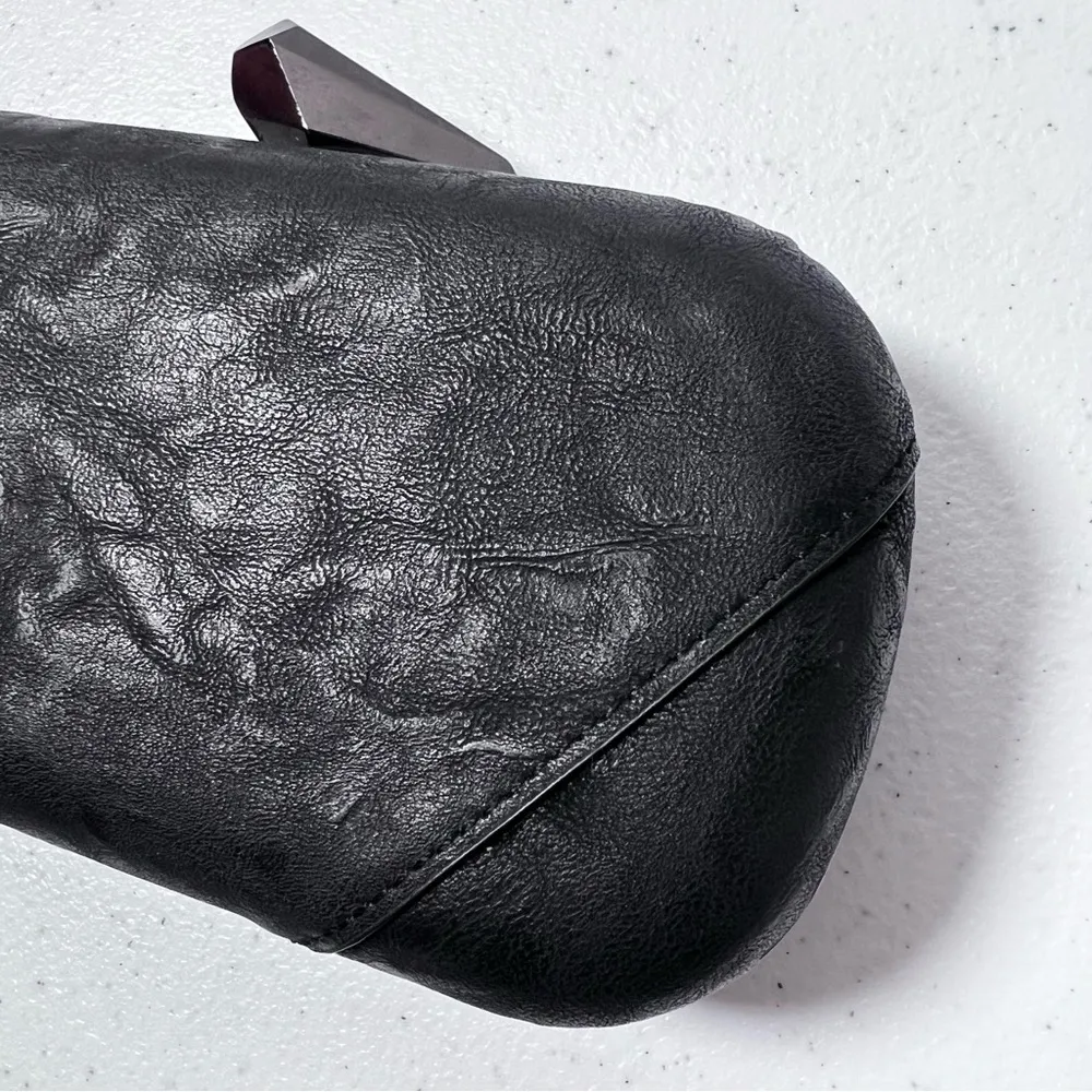 Limited Edition Black Faux Leather Mini Clutch - Image 3