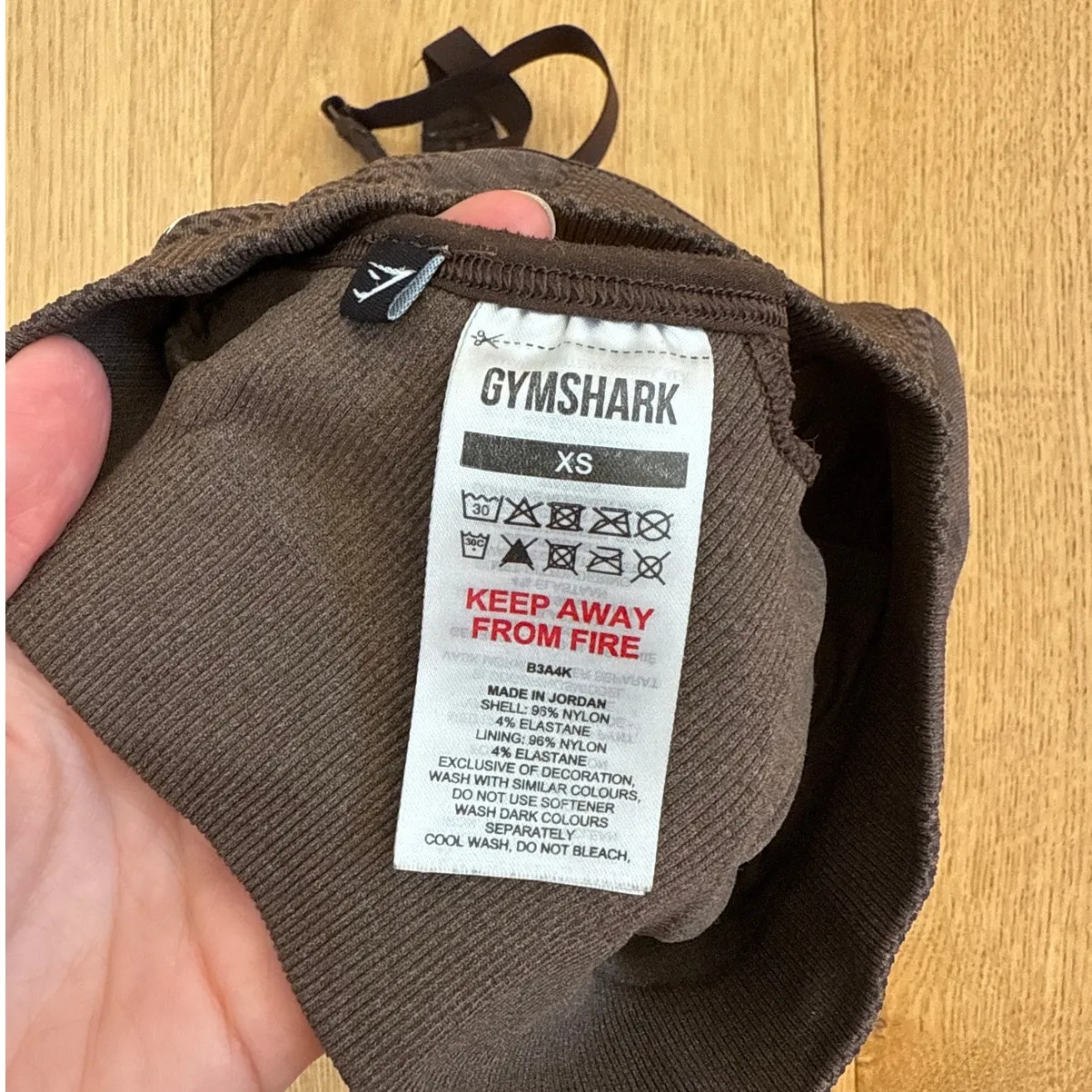 Gymshark - Vital V Neck Seamless Sports Bra in Brown - Image 3