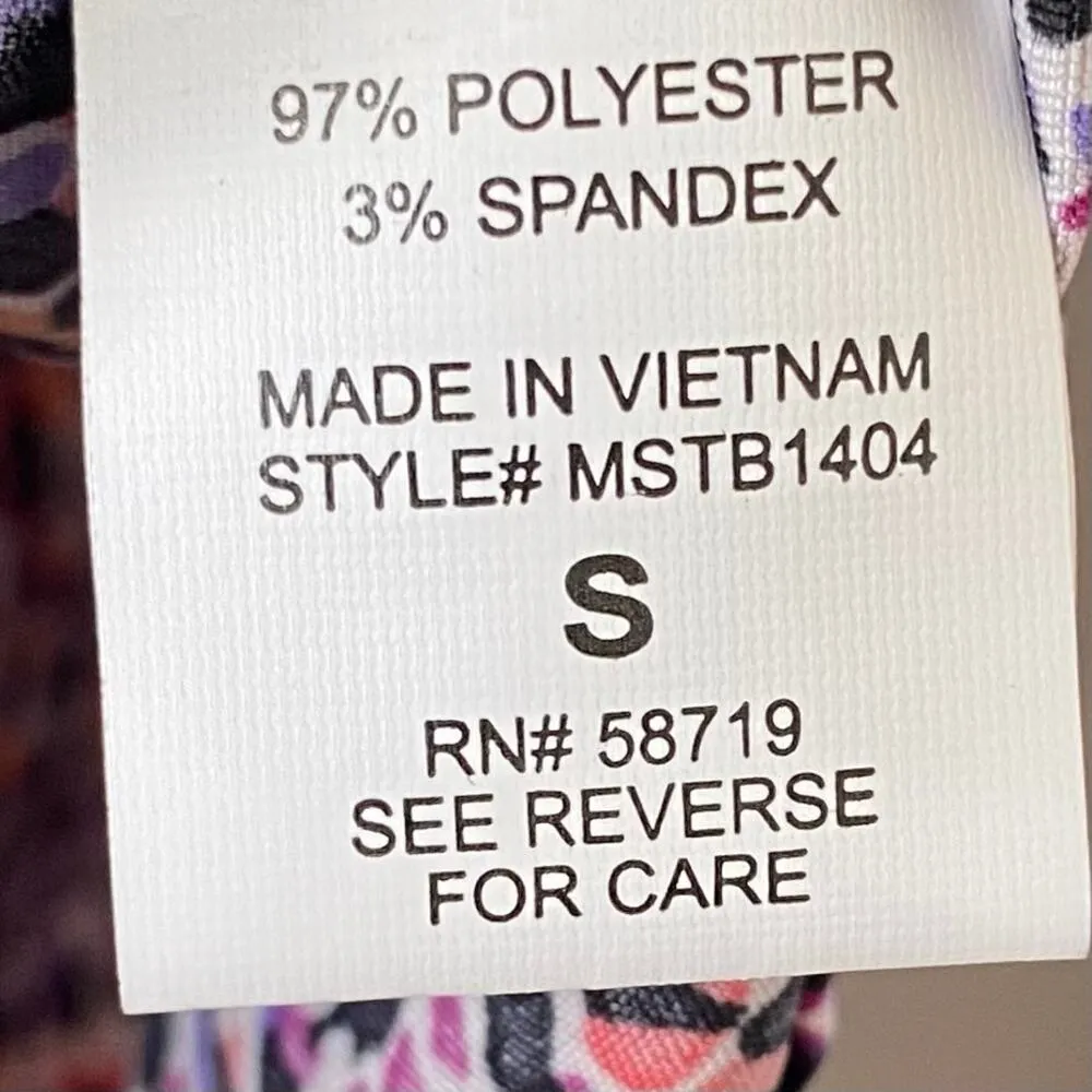 NOTATIONS NWOT Printed Multicolor Button Down Blouse Size Small Long Sleeve - Image 4