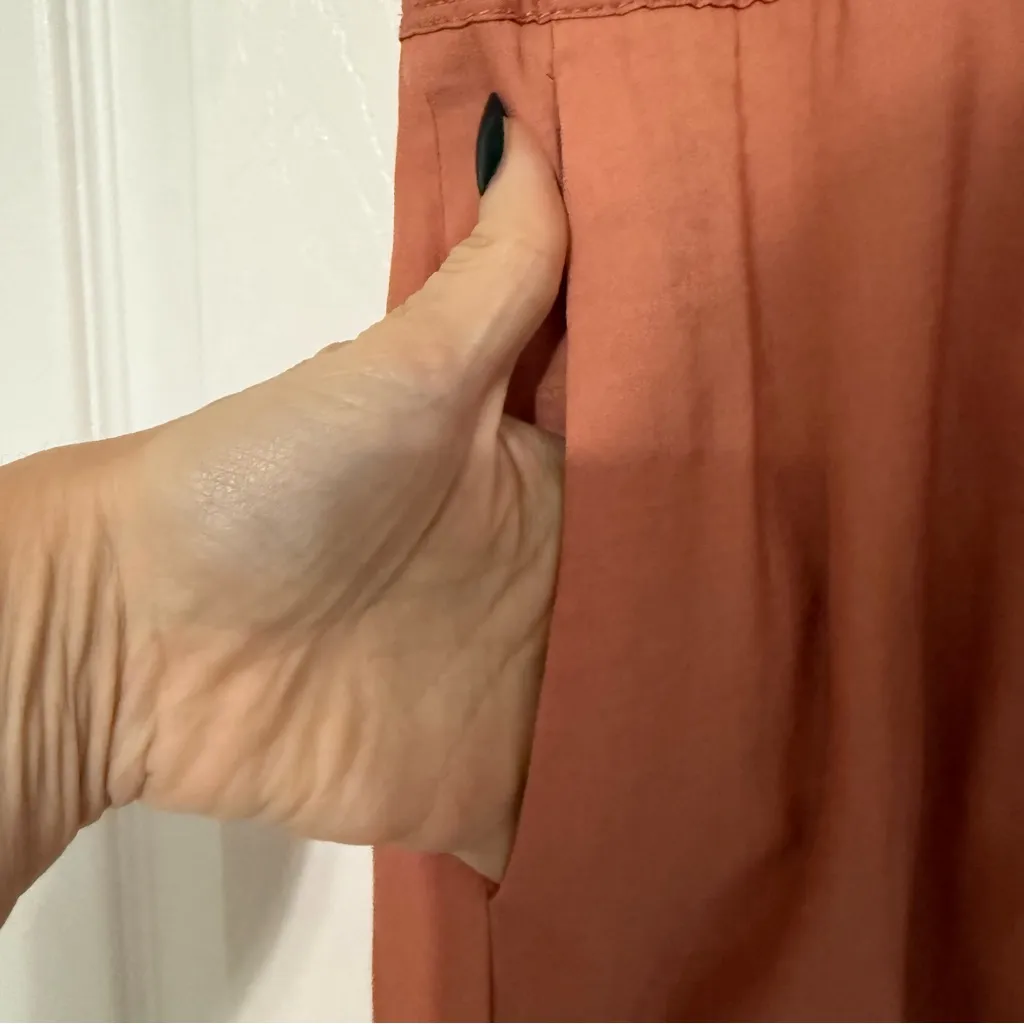 Banana Republic Sleeveless Maxi Dress in Warm Terracotta Size 4 Petite - Image 5