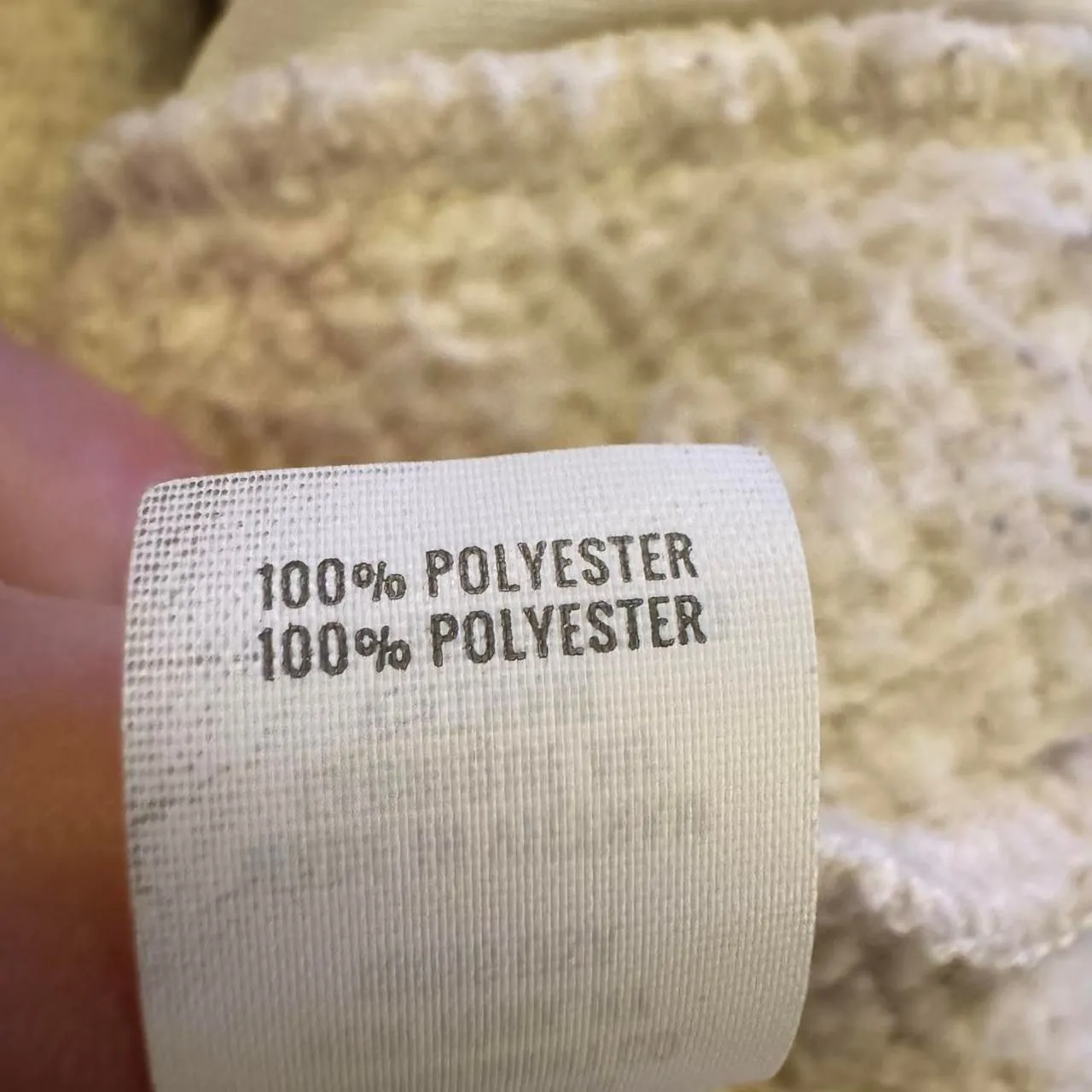 Aerie Women’s Large Sherpa Fleece Quarter Snap Pullover Ivory Cream Cozy Teddy J - Image 5