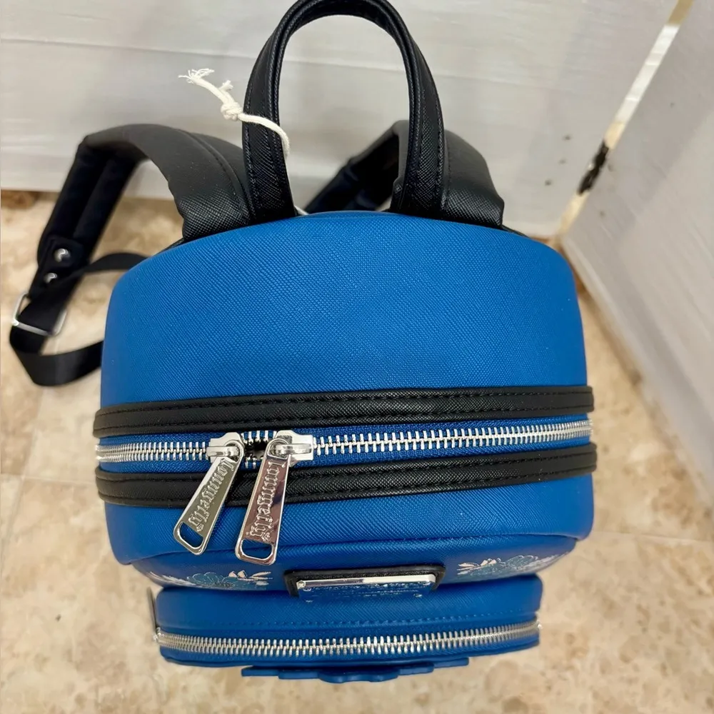Lounge Fly  Blue Harry Potter Ravenclaw Backpack Floral mini backpack. NWT - Image 7