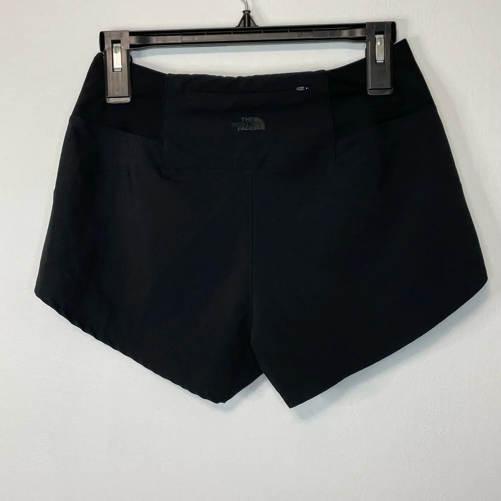 North Face Black Shorts S Logo Zip Pocket Athletic Casual Summer Unlined Active - Image 3