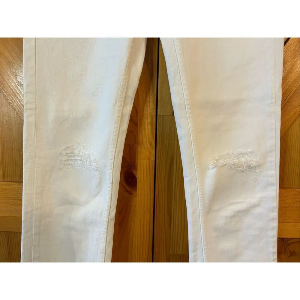 Closed Jeans Womens 28 White Cut Off Distressed Italy (0669) Read White - Image 3