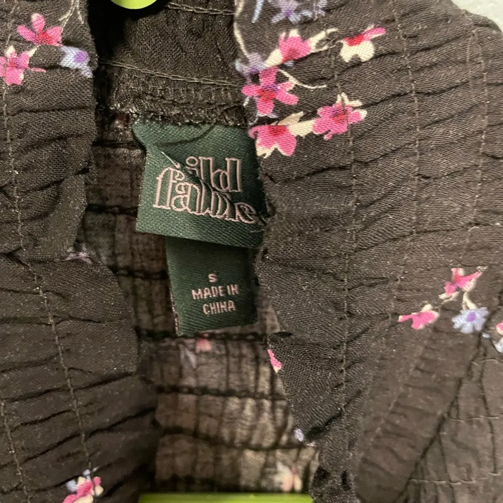 Wild fable mock neck black floral long sleeve dress size small. - Image 3