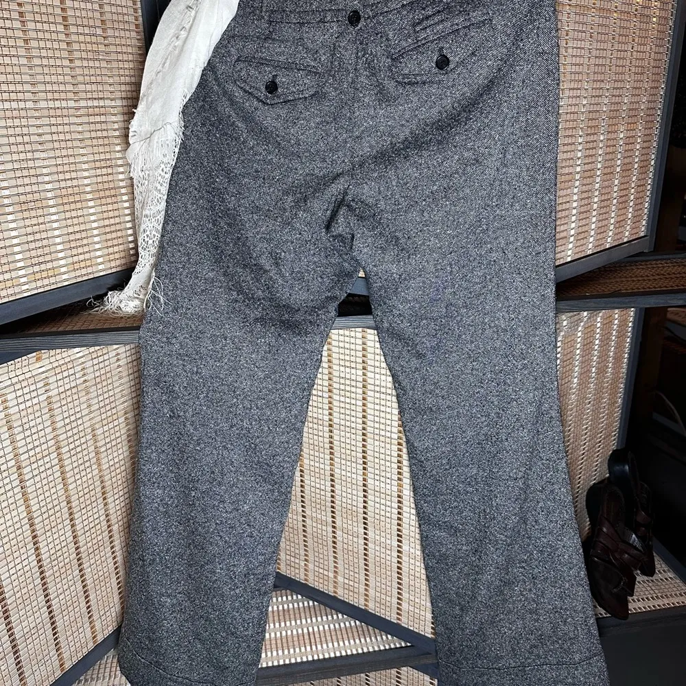 Ann Taylor Loft Julie Wool Blend, Fully-lined Tweed Trousers - Image 3