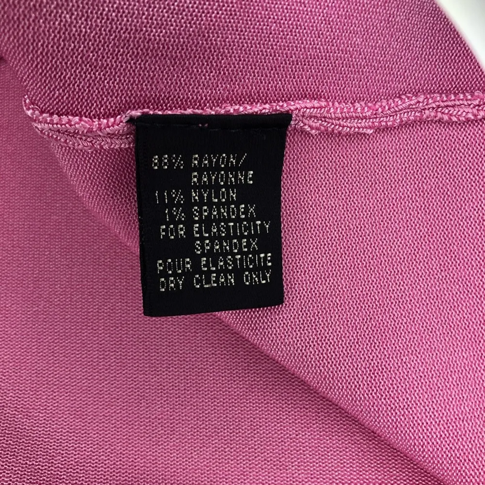 Ralph Lauren Black Label Camisole Pink w/ Spaghetti Straps Sz L EUC Knit Layer - Image 13