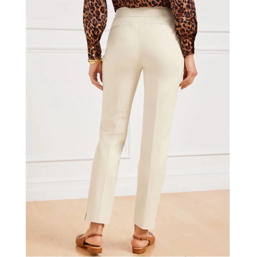 NWT Talbots Petites Chatham Ankle Dress Pants | Cream Khaki | 16 Petite - Image 2