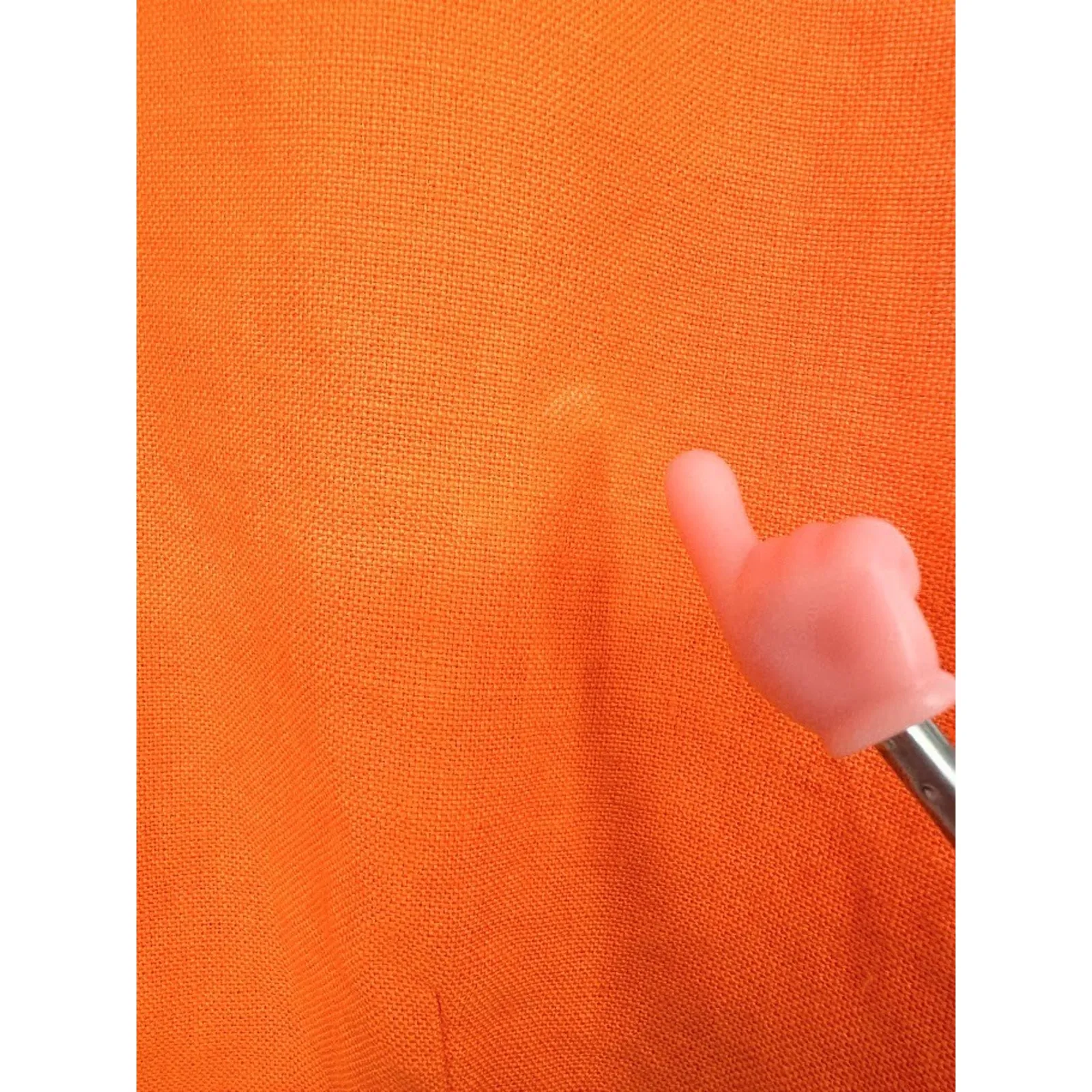 Vintage Talbot's 100% Irish Linen Button Up Vest Orange Vest Size 16 - Image 4