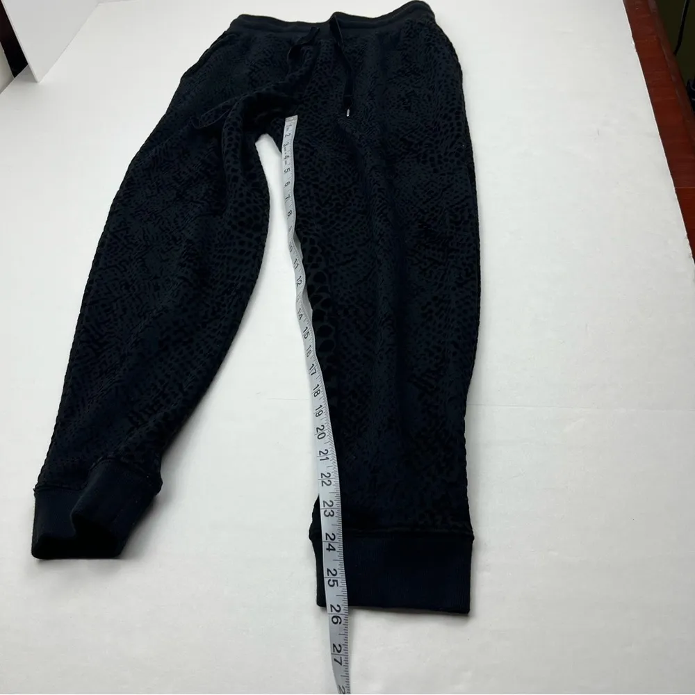 Rails Oakland Black Flocked Cobra Sweatpant Jogger Women Size XS Pull-On Pockets - Image 8