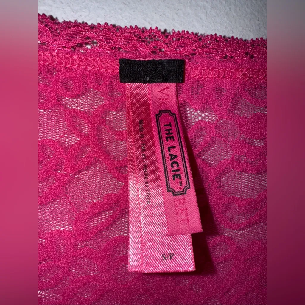 Victoria’s‎ Secret The Lacie Pink Lace Bell Sleeve Mini Dress Small - Image 4