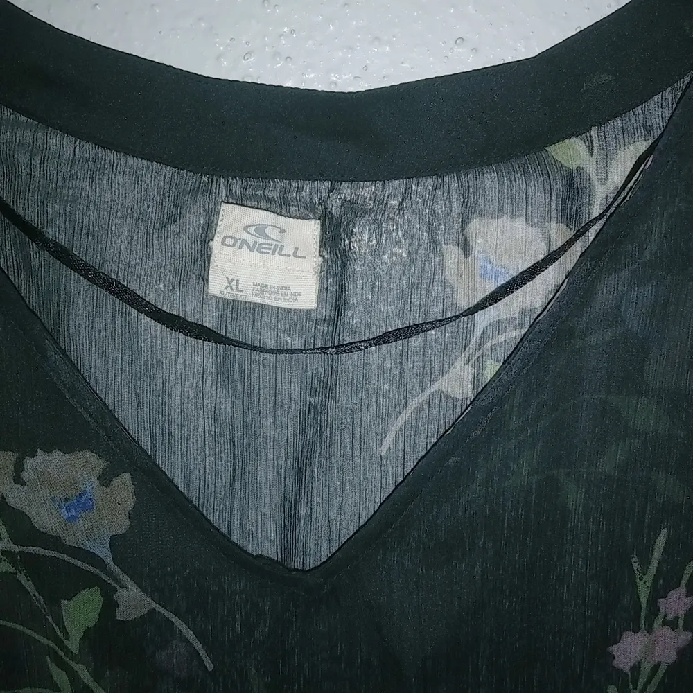 ONeill Black Floral Swim Cover Up - Image 5