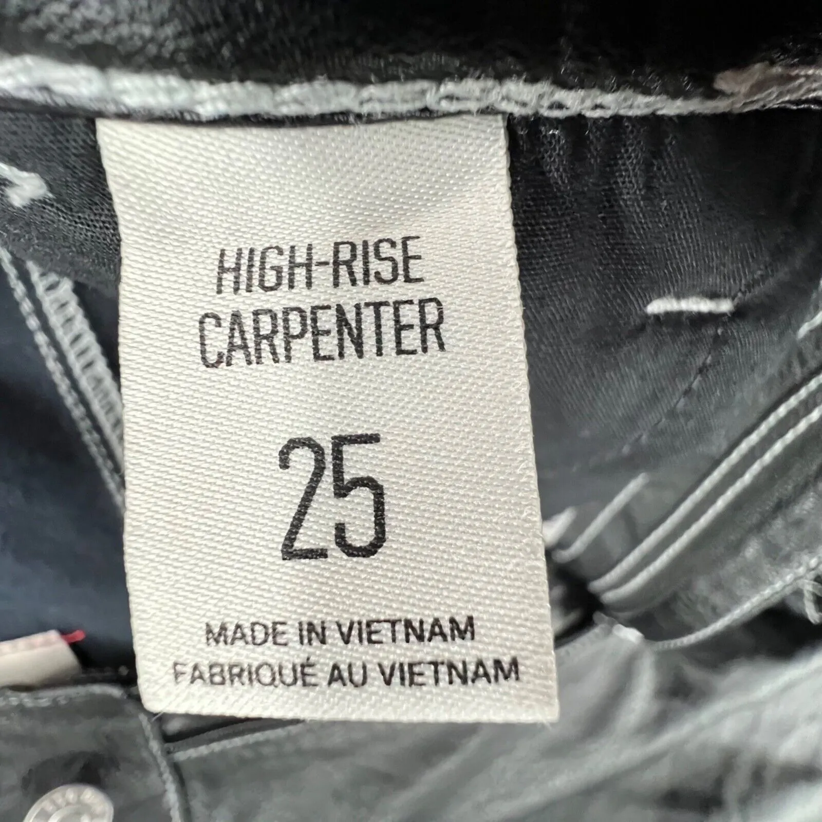 BDG High Rise Carpenter Pants Womens 25 Black Faux Leather Straight Leg Urban - Image 13