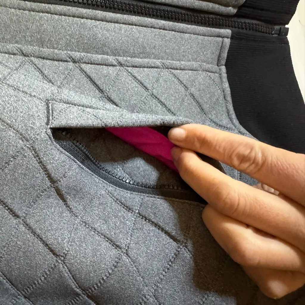 Athleta Infusion Bomber‎ Embossed Quilted Athletic Jacket, Medium - Image 6