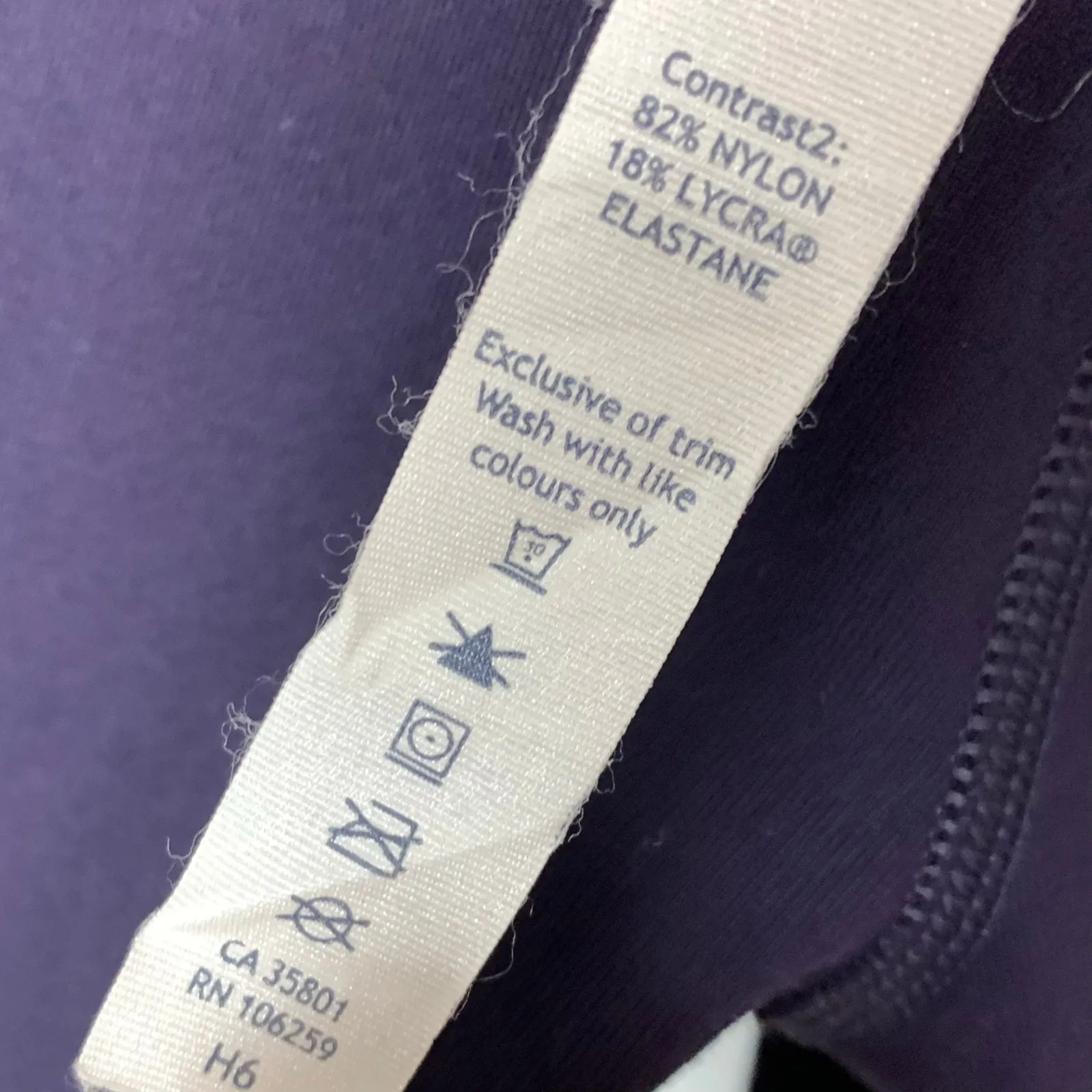 Lululemon Womens Gather & Crow Crop II Full On Luon Black Grape Space Dye Size 4 - Image 7