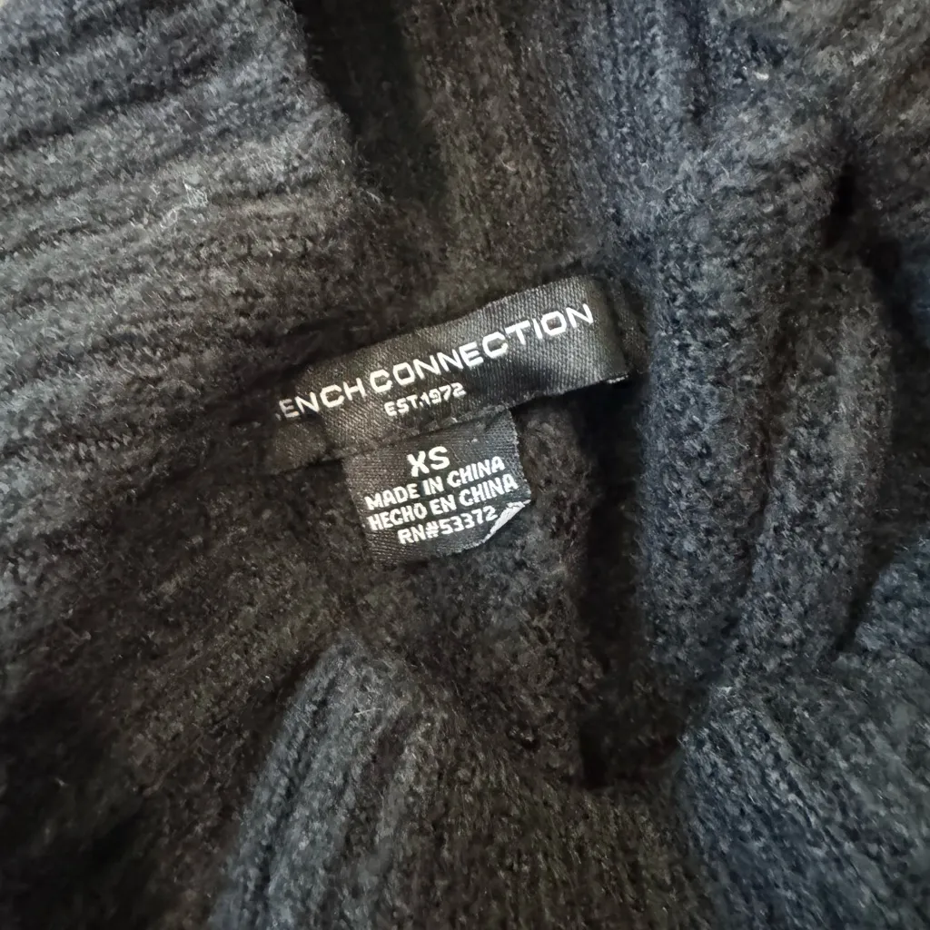 French Connection  Midnight Black Turtleneck Sweater - Image 7