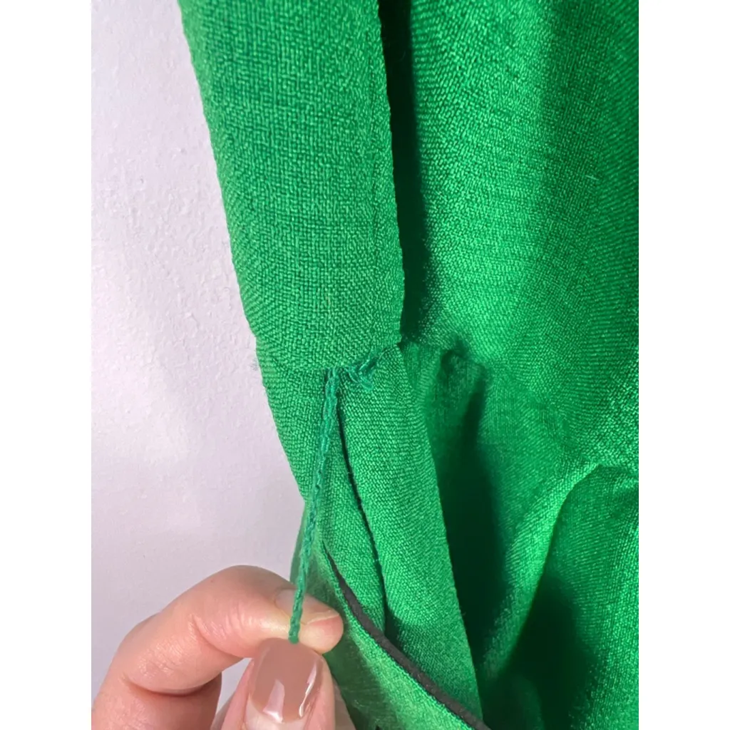 Donna Ricco New York Green Fit & Flare Belted Midi Dress Size 8 Sleeveless Class - Image 3