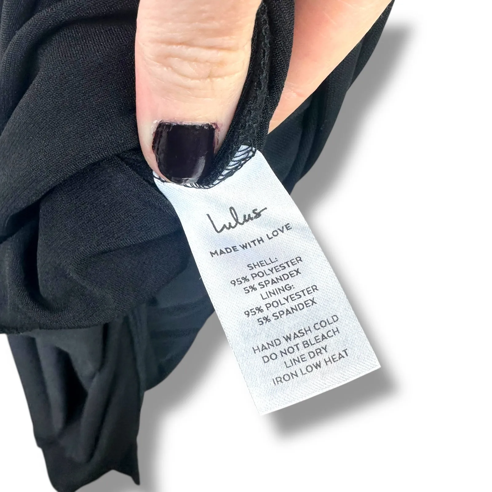 Lulus NWOT Amazing Presence Black Mesh Flirty Ruched Column Maxi Dress Small - Image 12