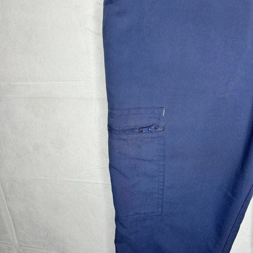 Figs Navy Blue Scrub Bottoms Straight Legs Women's Size XS (26x29) - Image 4