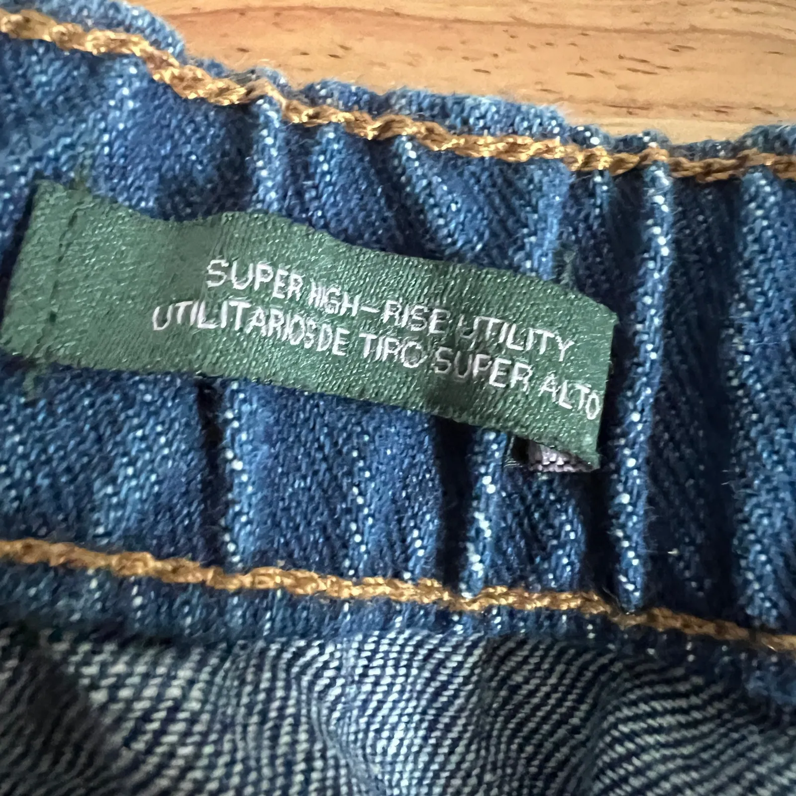 Wild Fable Women's Dark Blue Wash Cargo Utility Denim Shorts - Size 2 - NWT - Image 8