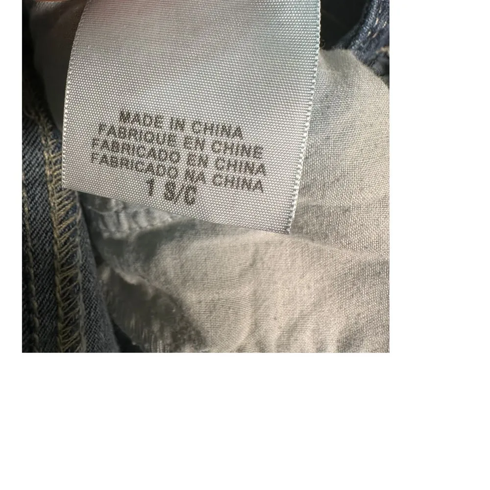 Levi's Too Superlow Dark Wash Skinny Jeans with Signature V-Stitch Pockets Sz 1S - Image 6