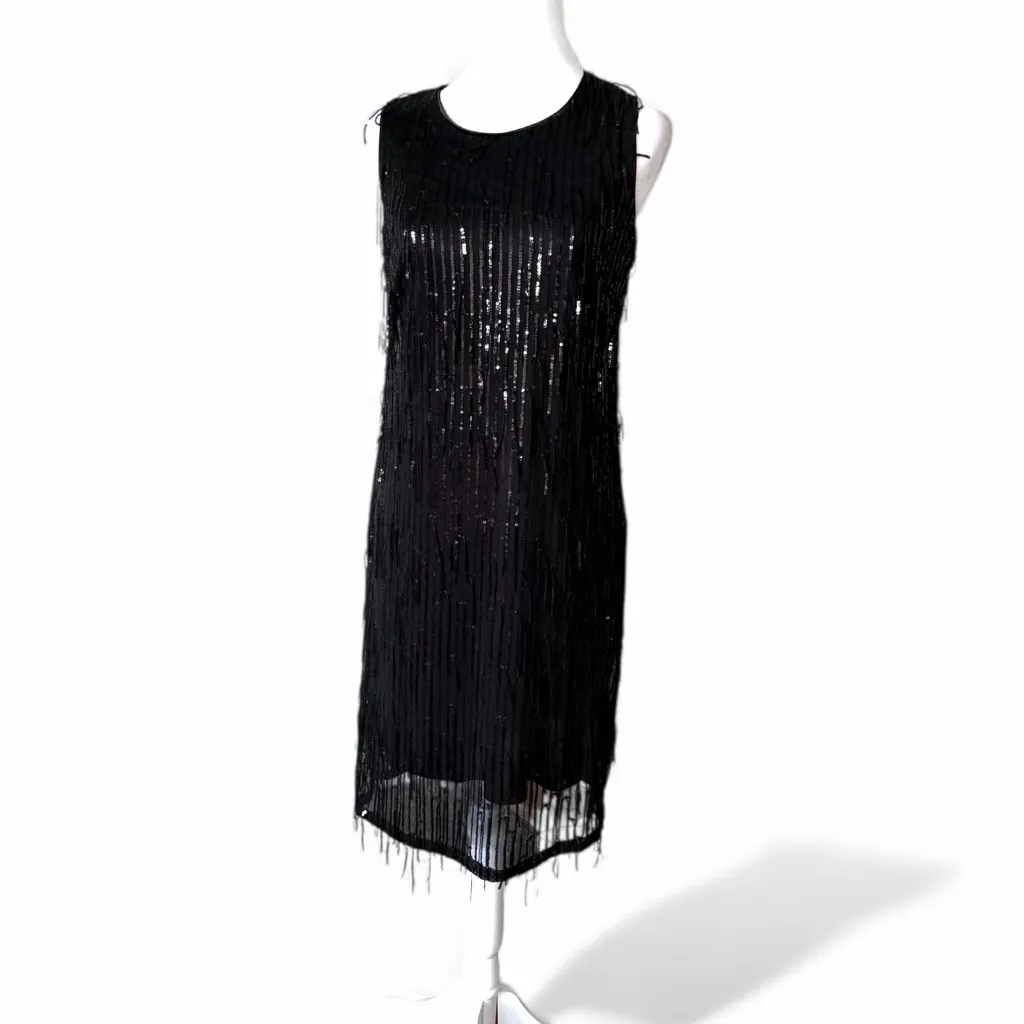NANETTE NANETTE LEPORE
Sequin Fringed Mini Dress Sz 4 MSRP 188 - Image 5