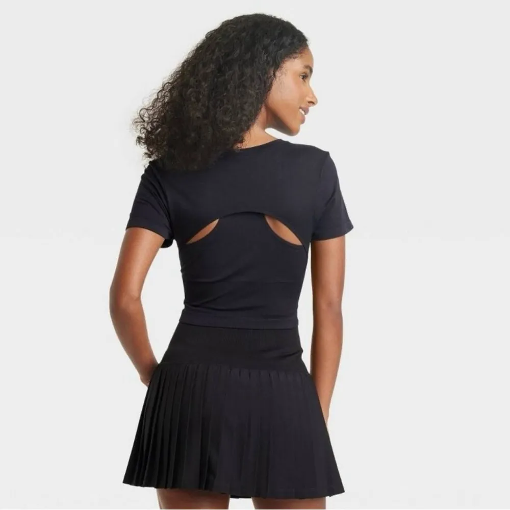 Target NWT JoyLab Black Cutout Crop Top | Size: M - Image 2