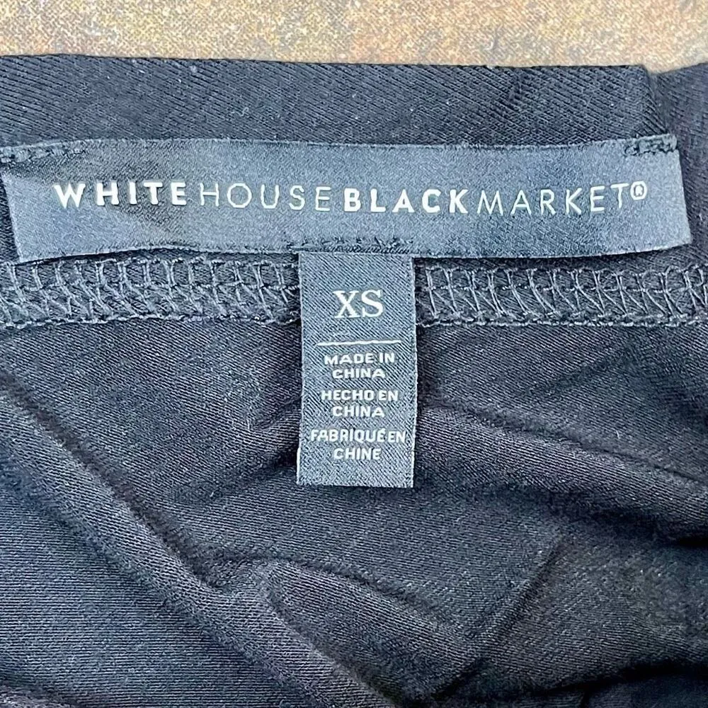 White House Black Market Women’s Black Short Sleeve XS - Image 7