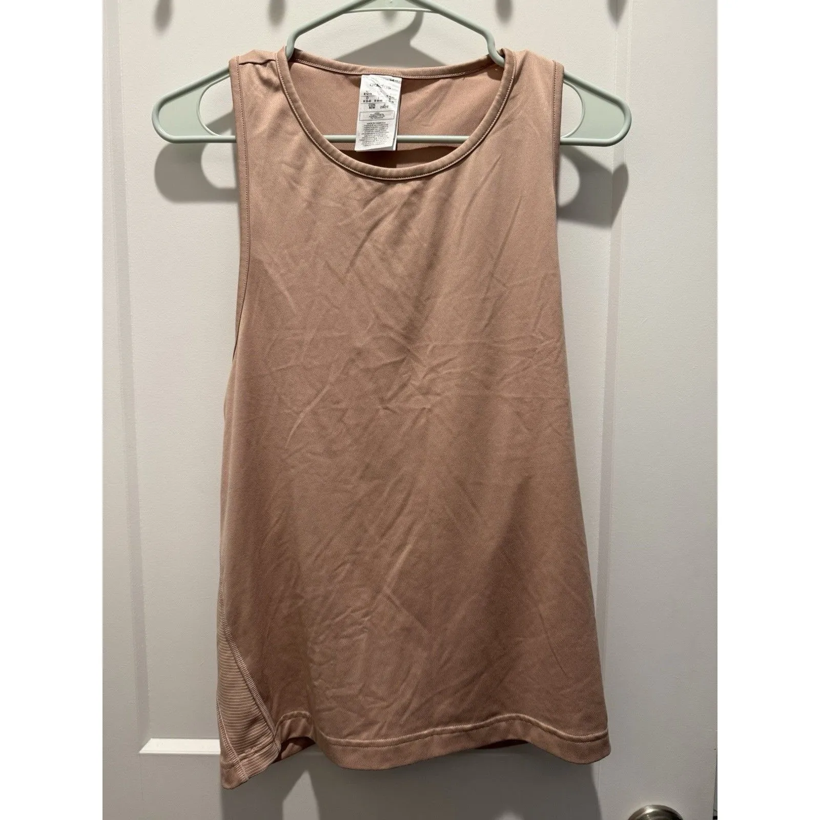 Women’s Adidas Tank Top X Zoe Saldana Collection Size M Ash Pearl Blush - Image 2