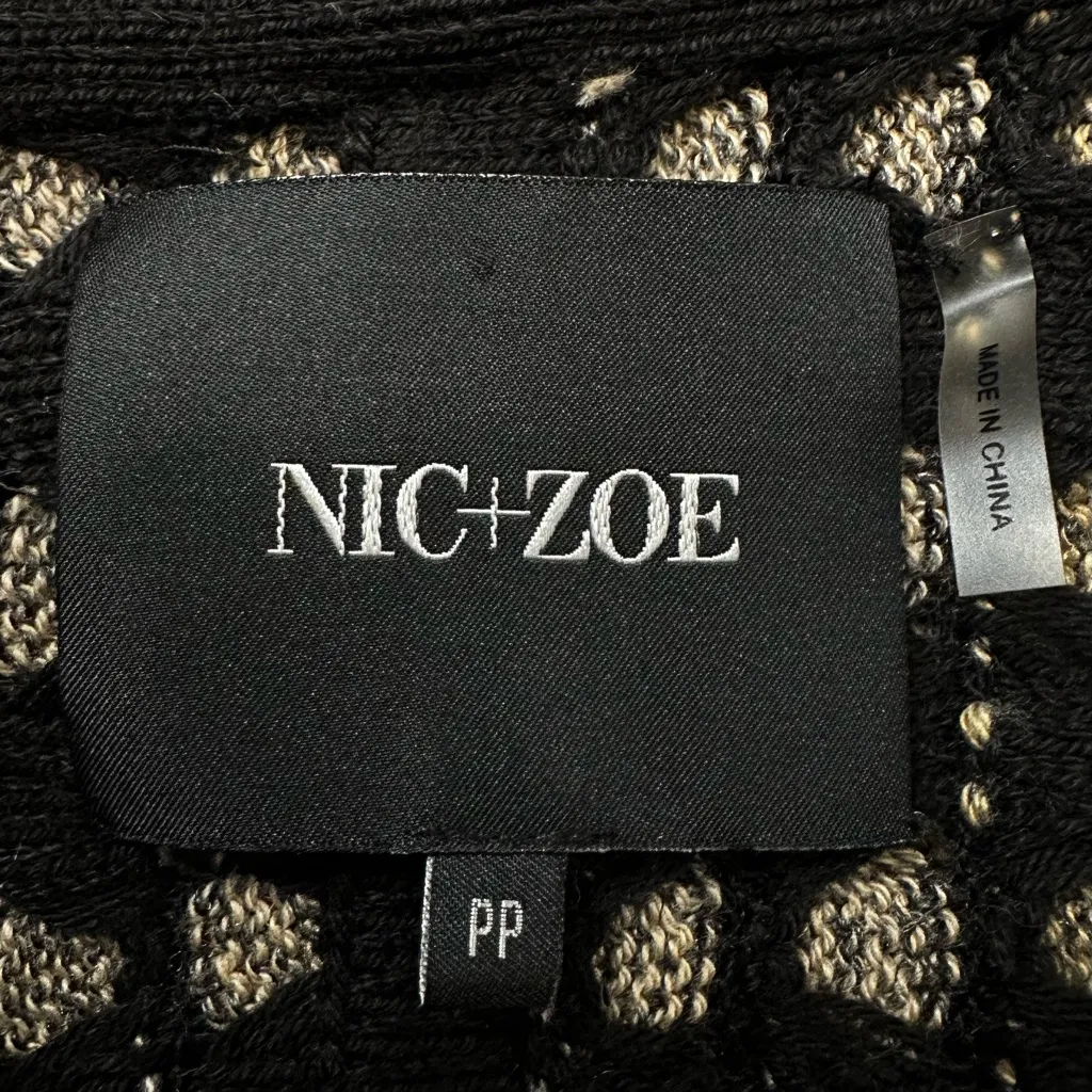 NIC + ZOE Side Zip Open Front Drape Cardigan Sweater, PP - Image 12