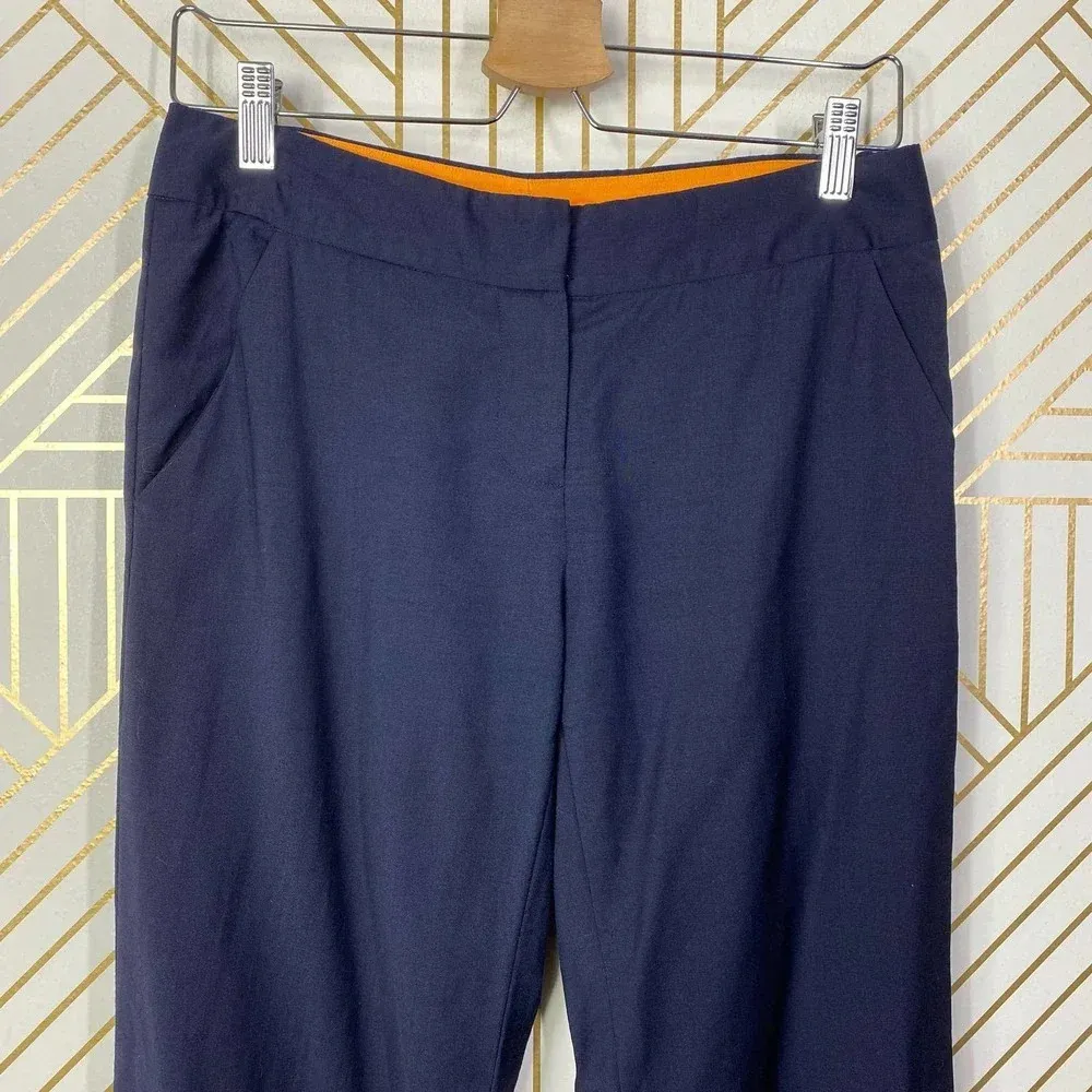 TORY BURCH‎ Wide-Leg Dress Pants in Navy Blue Size US 2 - Image 4