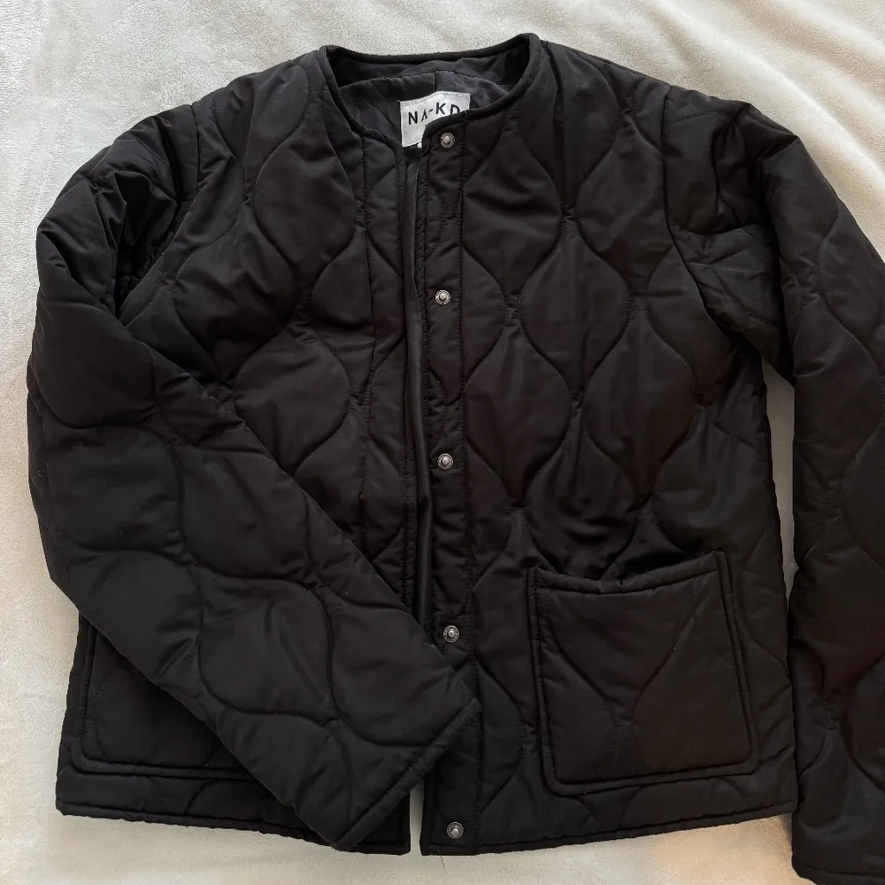 Black Quilted Jacked - NAKD - Image 4