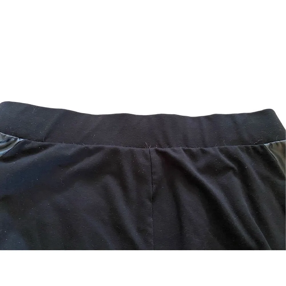 Worthington Pleather Trim Leggings Formal Everyday Casual Winter Comfort - Image 5