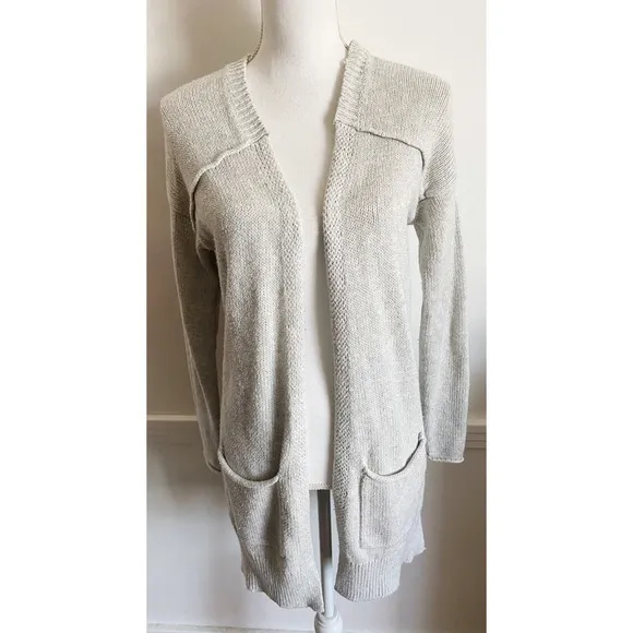 Silence & Noise • Grey Longer Length Cardigan - Image 6