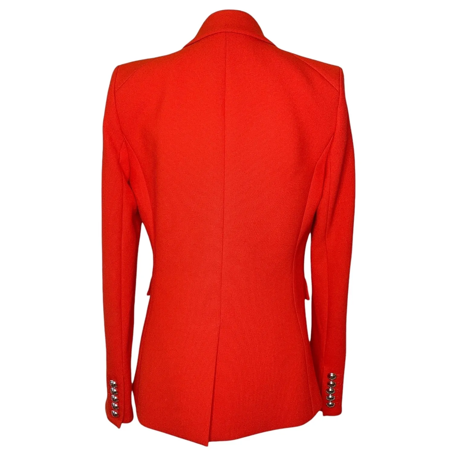 Veronica Beard Red Flame Miller Dickey Jacket Blazer Silver Double Breasted - Image 5