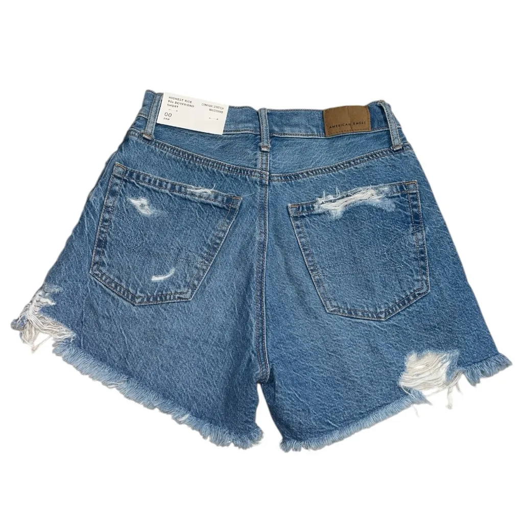 AE Strigid Denim Highest Rise 90s Boyfriend Short - Image 3