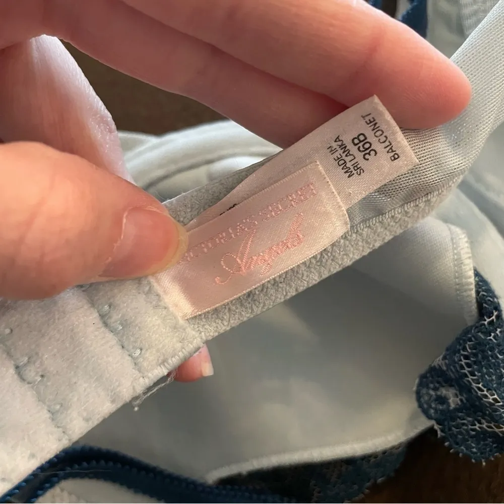 Victoria’s Secret Angels Blue Sheer Lace Bra - Image 5