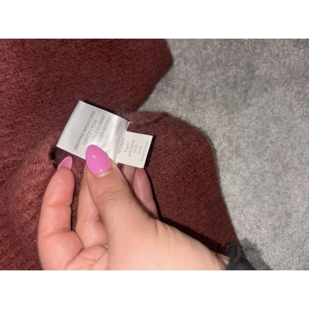 The Commons Large Rust Cardigan Soft Juniors‎ Large Nylon Acrylic Brown Size undefined - Image 6