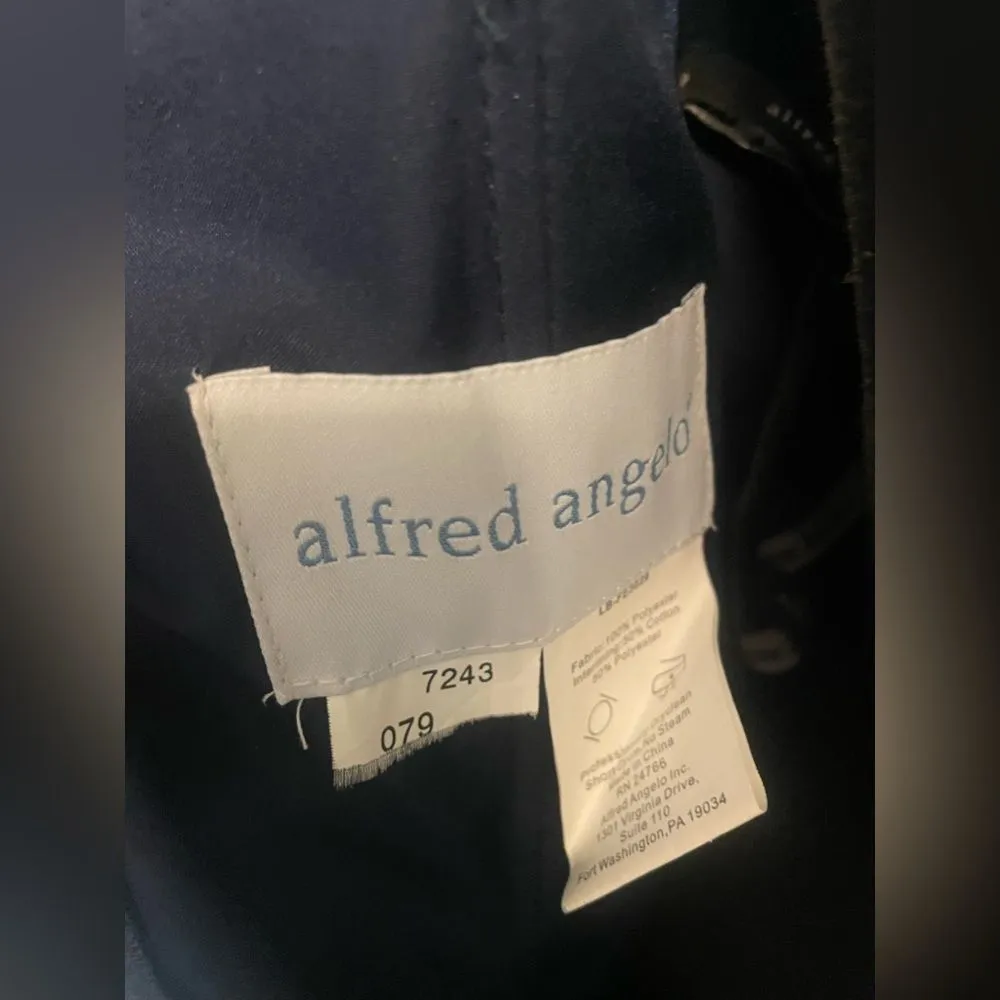 ALFRED ANGELO BRIDESMAIDS PROM, PARTY, CRUISE‎ FORMAL 2013 Navy sz 8 - Image 5