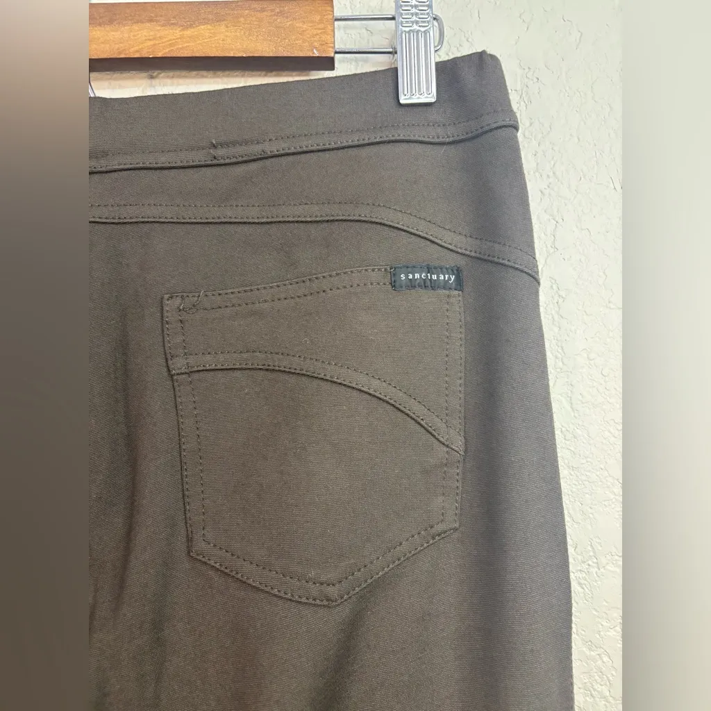 Sanctuary Dark Olive Pants Leggings Size XL - Image 5