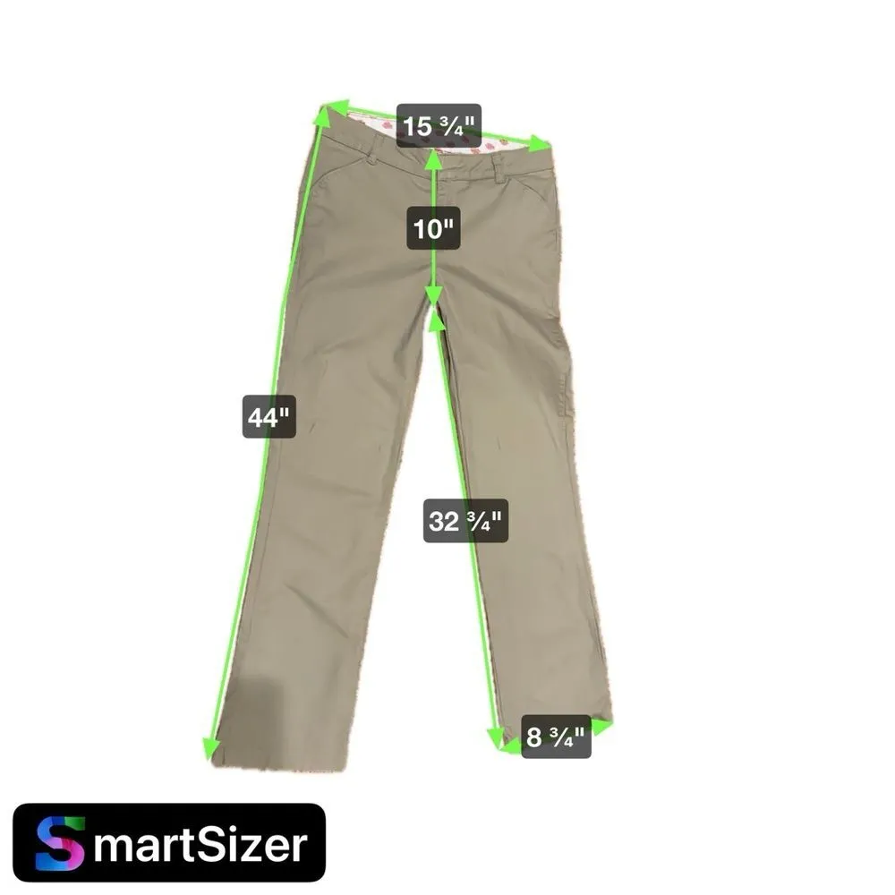 Dickies Women's Flat Front Stretch Relaxed Cotton Blend Pants Size 8 Long - Image 6