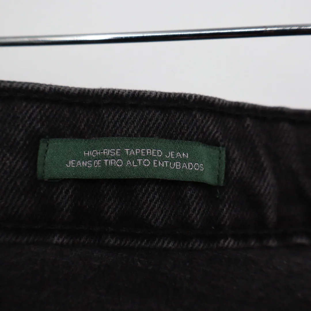 Wild Fable Black Wash High Rise Tapered Jeans Distressed Size 14 - Image 6