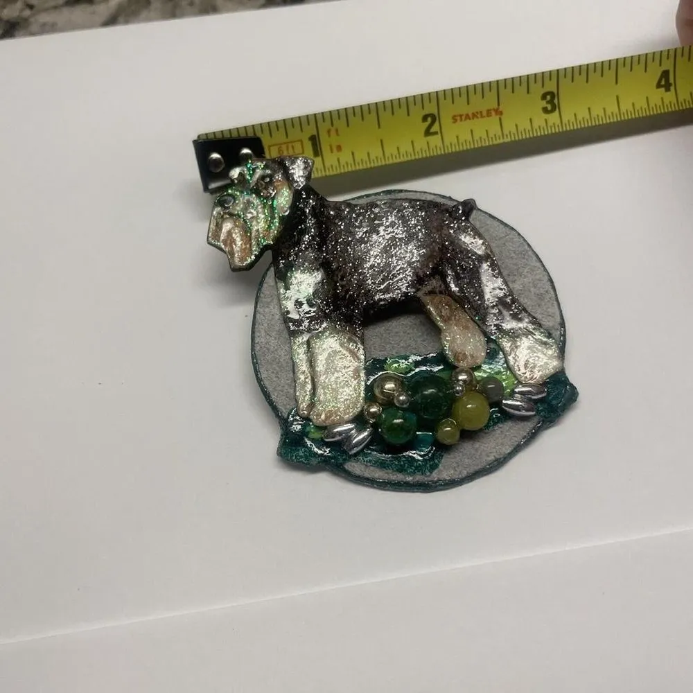 Large Handcrafted Hand Made Pet Dog Costume Brooch Pin - Image 7